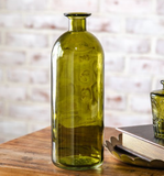 10.5" Vintage Olive Bud Vase