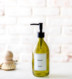 8.7" Vintage Olive Tall Soap Pump