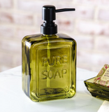8" Vintage Olive Soap Pump
