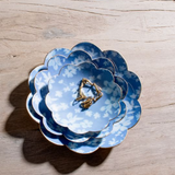 Summer Blue Floral Trays