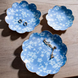 Summer Blue Floral Trays