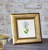 7" Brass Antique Photo Frame + Wire Stand