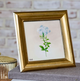 9" x 9" Brass Antique Frame + Wire Stand