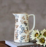 8" Country Floral Pitcher