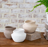 3.5" Wide Mouth Earthy Vases