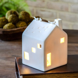 5.3" LED Bird Top Ceramic House