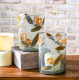 7" Dried Yellow Leaf Glass