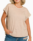 Curvy Crinkle Wash Tee