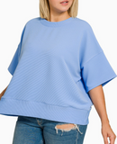 Curvy Round Neck Banded Tee