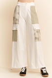 Lace Patchwork Pocket Pant