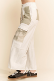 Lace Patchwork Pocket Pant