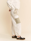 Lace Patchwork Pocket Pant