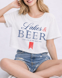 Lakes 'n Beer Mineral Crop Tee