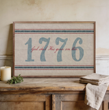 16" x 10" 1776 God Shed His Grace