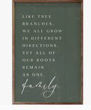 10" X 16" Family Branches Green