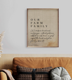 16" X 20" Our Family Farm Neutral