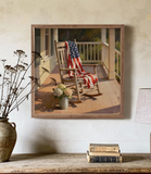 8" X 8" Patriotic Porch Rocking Chair