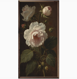 12" X 24" Vintage Ivory Peonies