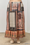 Curvy Boho Patchwork Skirt