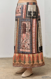 Curvy Boho Patchwork Skirt