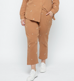 Curvy Prairie Floral Summer Pant