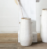12" Milkhouse Ceramic Handle Vase