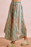 Vintage Eyelet Detail Wide Leg Pant