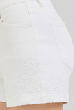 Risen High Rise Embroidered Short