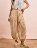 Chiffon Floral Balloon Pant