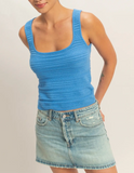 Sleeveless Scoop Neck Knit