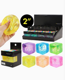 Iridescent Glitter Cube Squishy - Assorted Colors