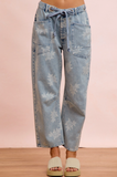 Rosie Braided Belt Floral Jean