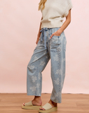 Rosie Braided Belt Floral Jean