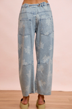 Rosie Braided Belt Floral Jean