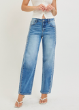 Risen High Rise Aztec Embroidered Jean