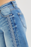 Risen High Rise Aztec Embroidered Jean