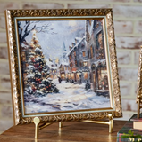 Downtown Holiday Framed Print