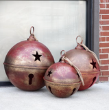 Vintage Red Metal Bells
