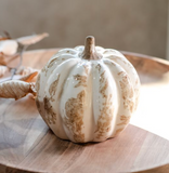 5" Beige Heirloom Pumpkin