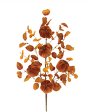 32" Pumpkin + Leaf Spray