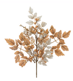 21" Cottage Fall Leaf Spray