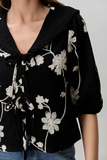 Midnight Embroidered Blouse