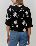 Midnight Embroidered Blouse