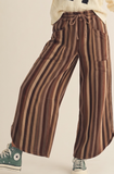 Tulip Stripe Denim Pant