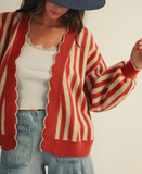 Riviera Scallop Cardigan