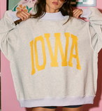 IOWA Reversible Mock Neck Sweatshirt