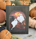 Ghostly Duo Framed Print