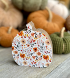Fall Feels Wood Pumpkin