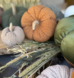 Medium Copper Cross Cord Pumpkin