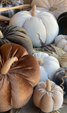 XL Pecan Velvet Fabric Pumpkin